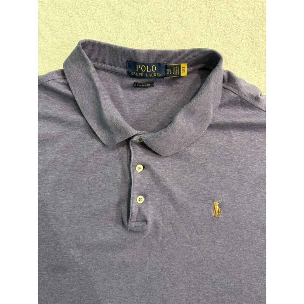 Polo Ralph Lauren Purple Pima Cotton Polo Shirt Men’s XXL Short Sleeve Classic